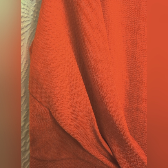 The Limited A Line Orange Dress Size 6 - Picture 5 of 8